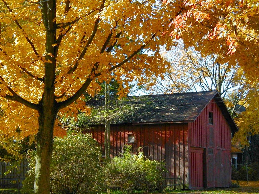 Red Barns With Fall Pictures Car