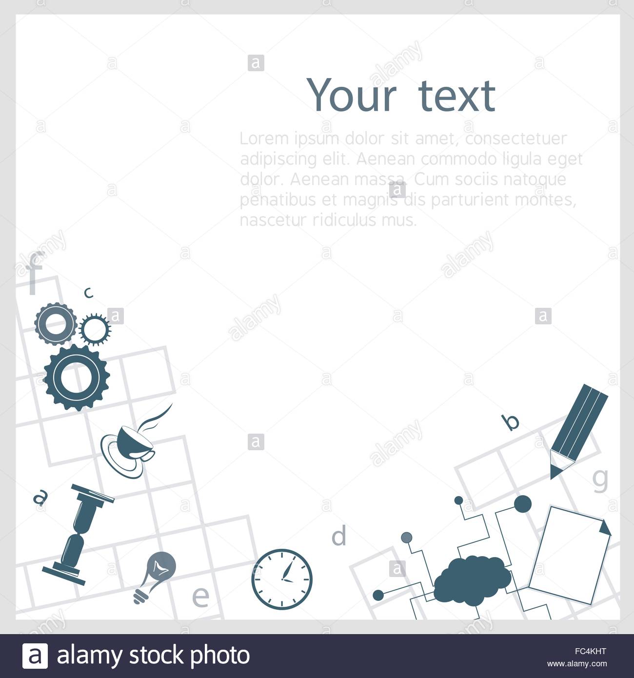 Crossword Background Stock Vector Art Illustration Image