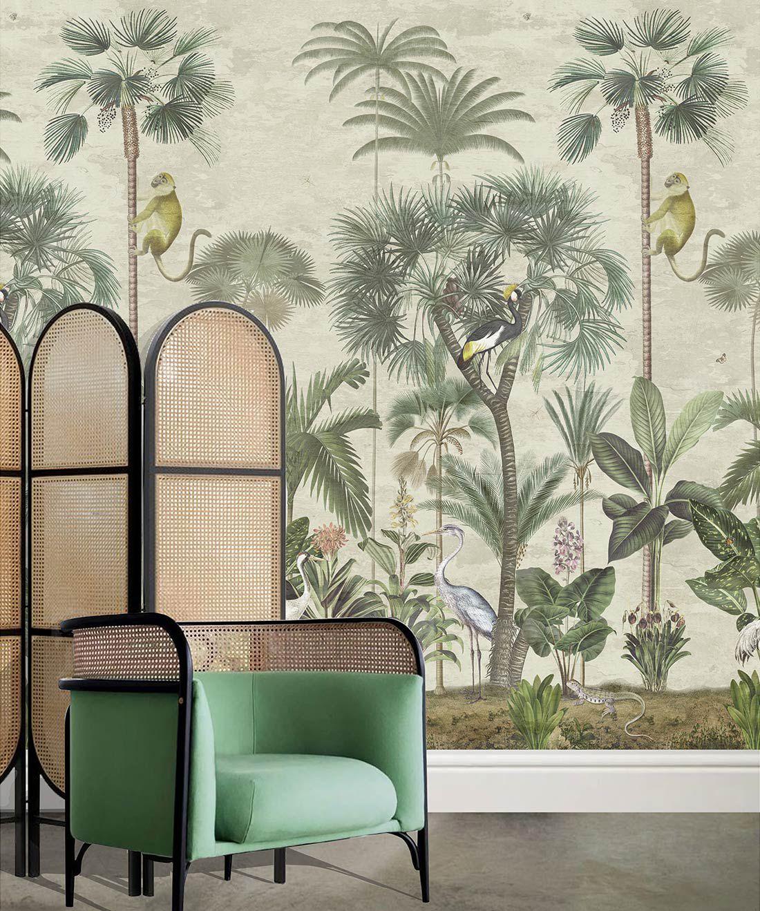 Indian Summer Tropical Wallpaper Mural Milton King