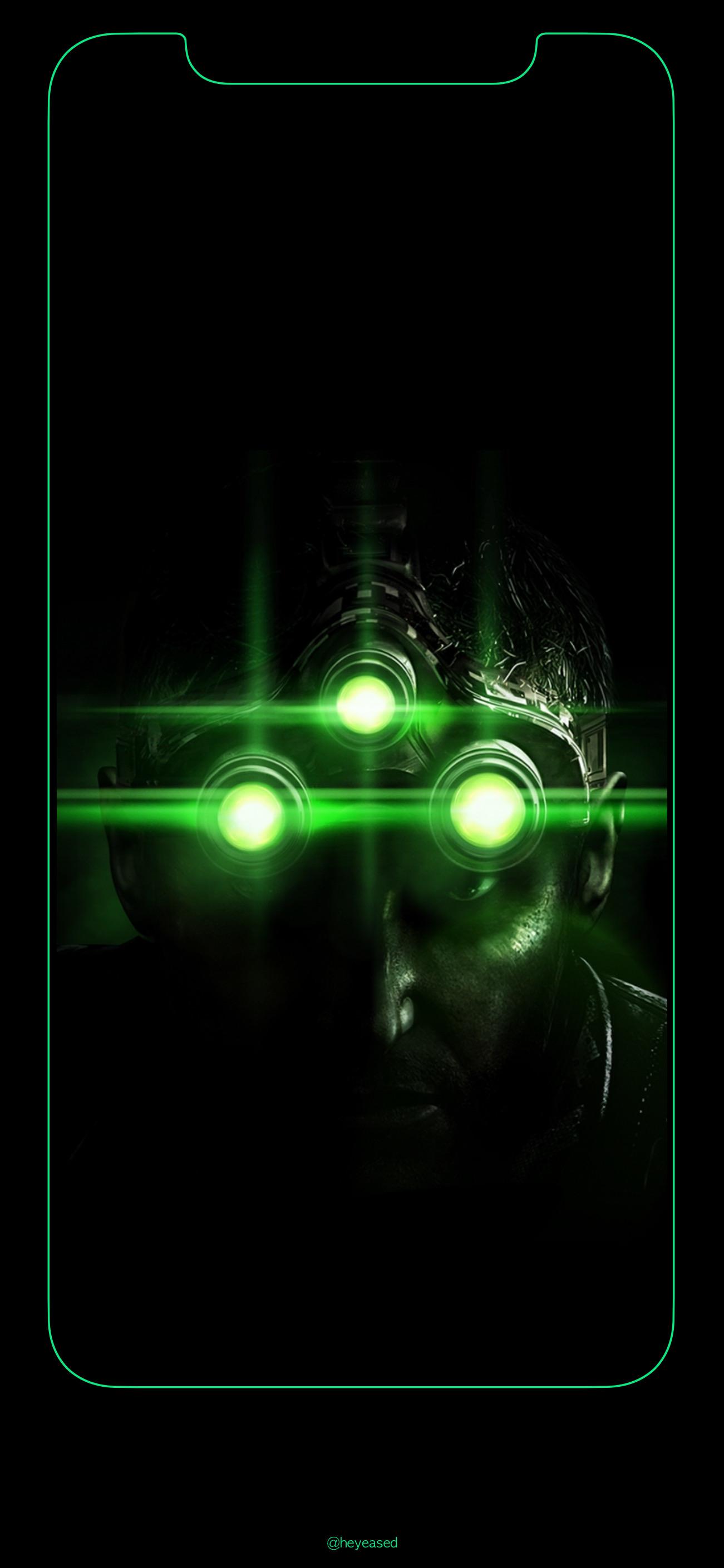 Splinter Cell iPhone Xs Wallpaper With Border Adapted From Art By