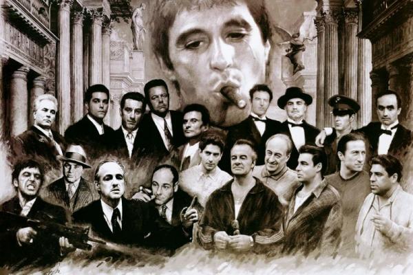 Classic Mafia Gangster Collage Photo AMERICAN MOBSTERSCOM
