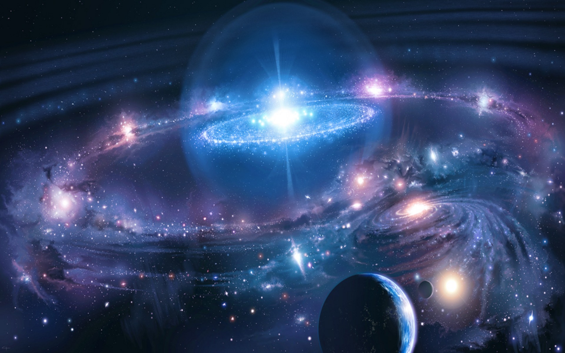 Galactic Universe desktop wallpaper 1920x1200