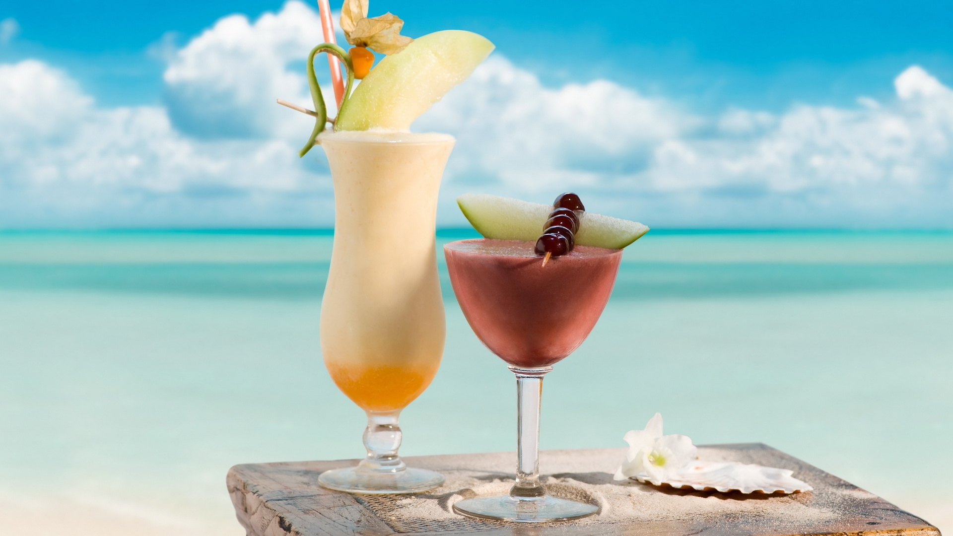 Beach Drinks Best HD Wallpaper Ed For Desktop