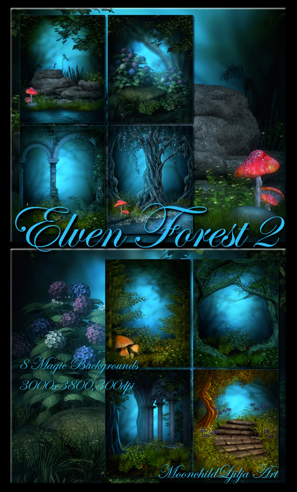 Elven Forest Background By Moonchild Ljilja