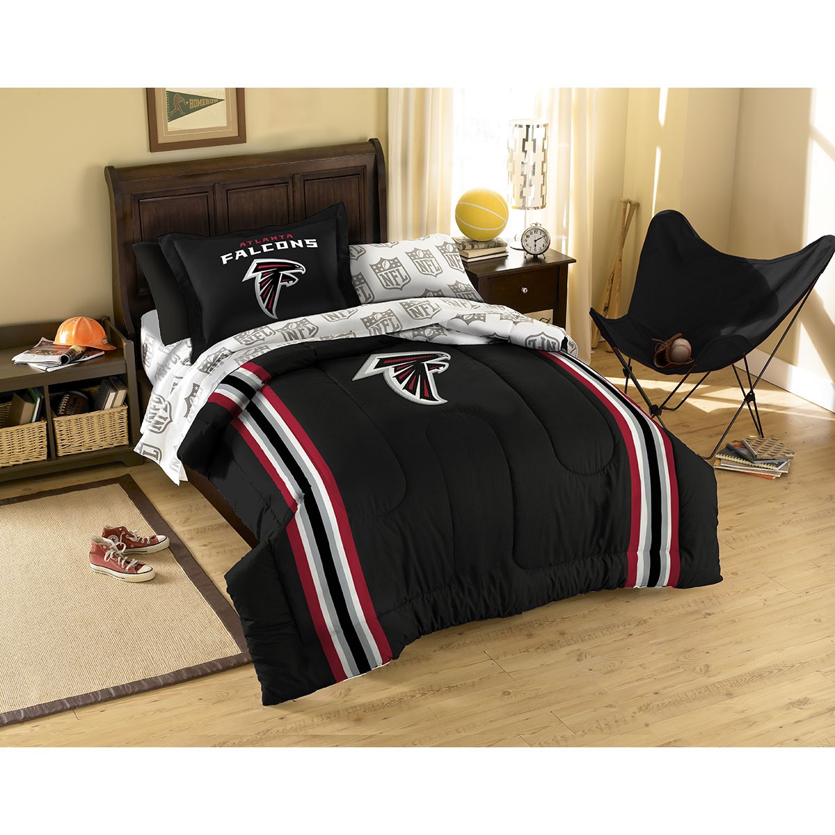 Atlanta Falcons Twin Forter Bed In A Bag