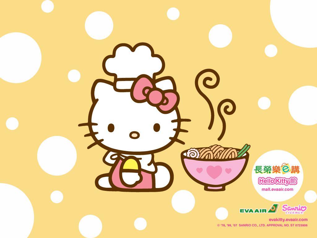 Hk About To Eat Some Good Ramen Hello Kitty Wallpaper