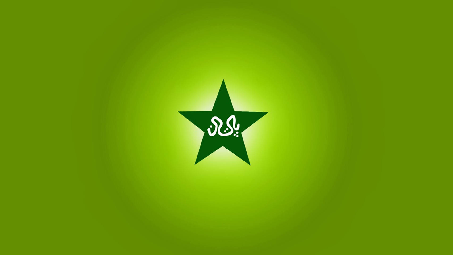 Neon Green Pakistan Cricket Logo Wallpaper