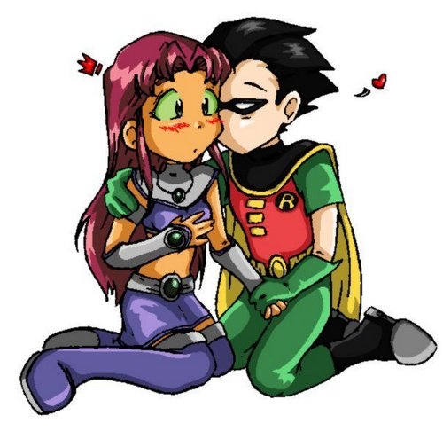 Robin And Starfire Wallpaper Background Image In The