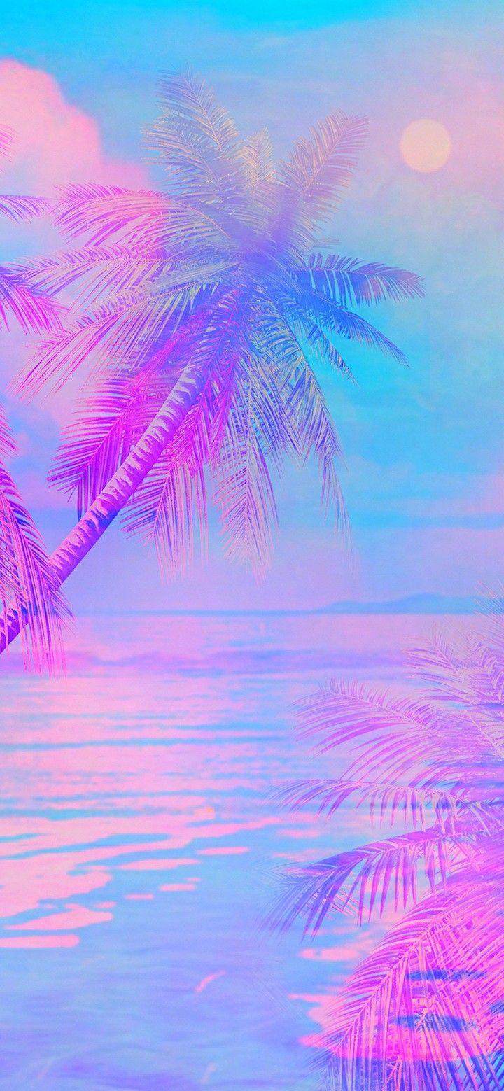 Pastel Beach Wallpaper iPhone Sky Summer