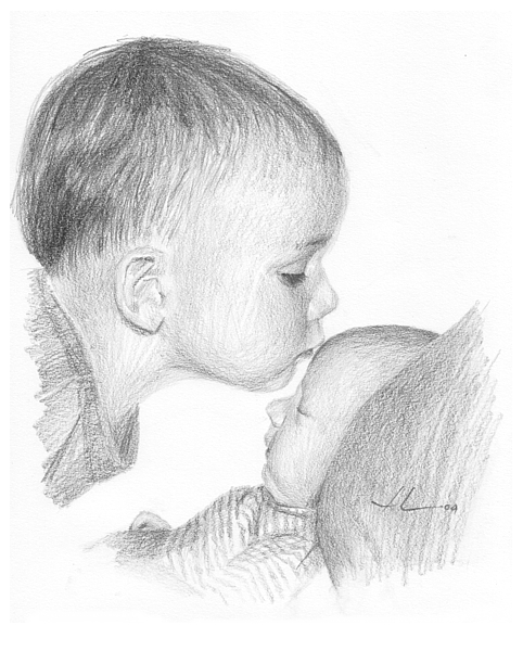 Pencil Drawings Baby Wallpaper High Definition