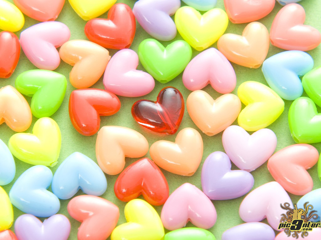 Candy Heart Wallpaper Background Hivewallpaper
