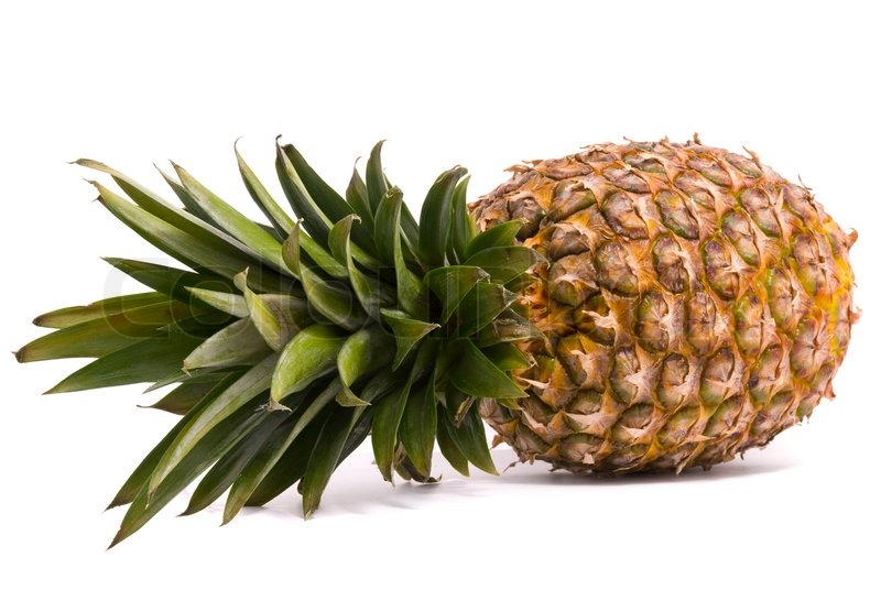 Sliced Pineapple Of On A