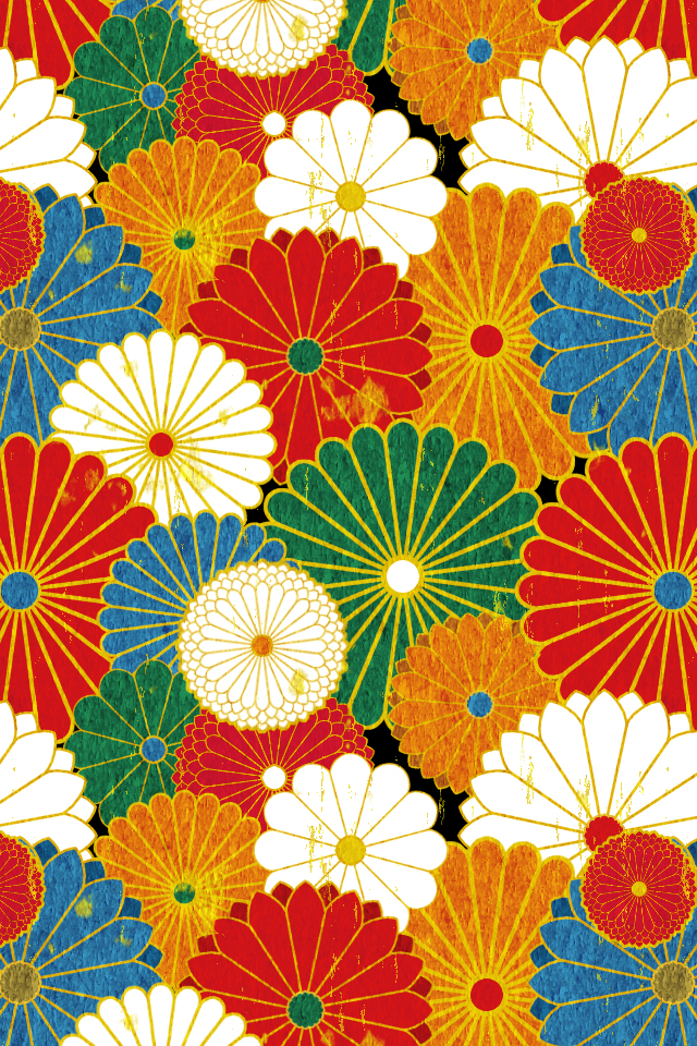 Flower Pattern iPhone 4s Wallpaper