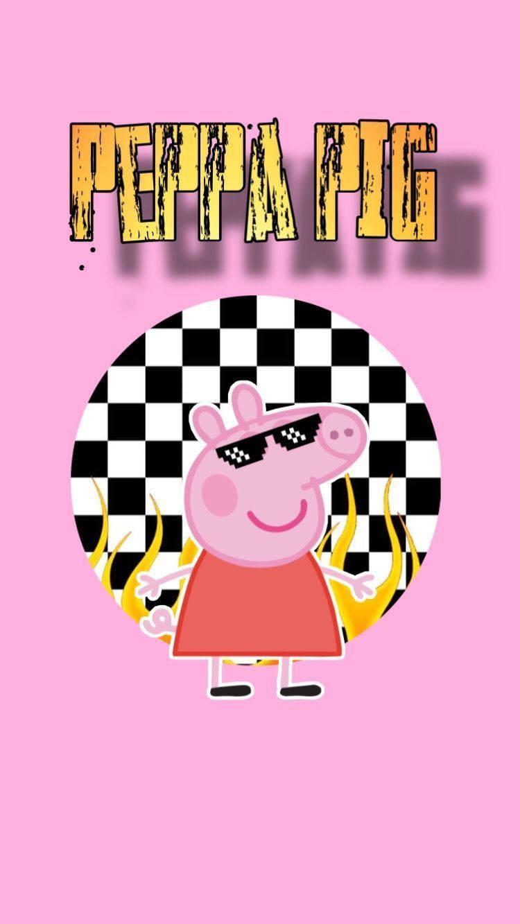The Edgy Baddie Peppa Pig Wallpaper