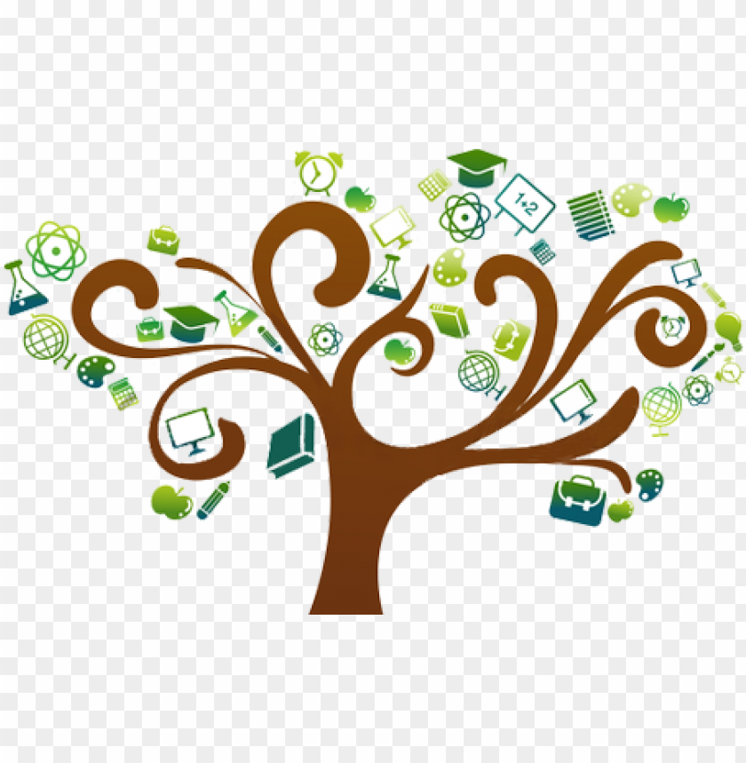 Knowledge Sharing Educational Tree Png Image With Transparent