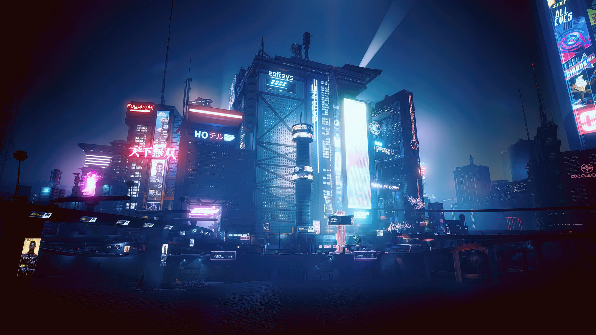 Night City Aesthetic Wallpaper