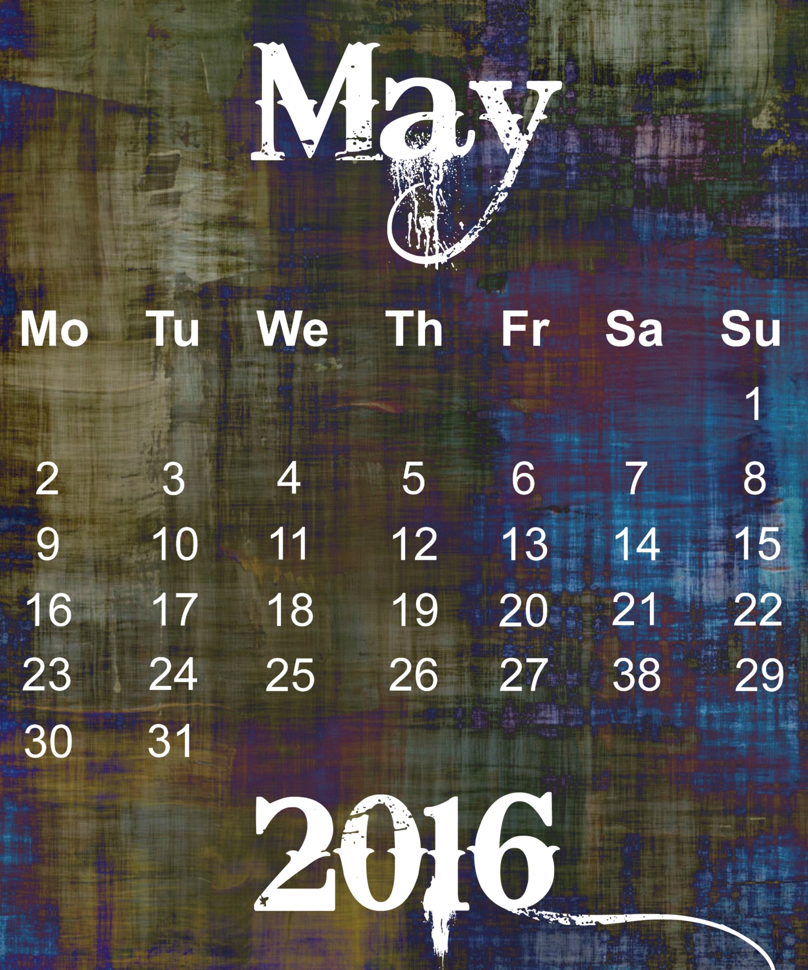 May Grunge Calendar Stock Photo HD Public Domain Pictures