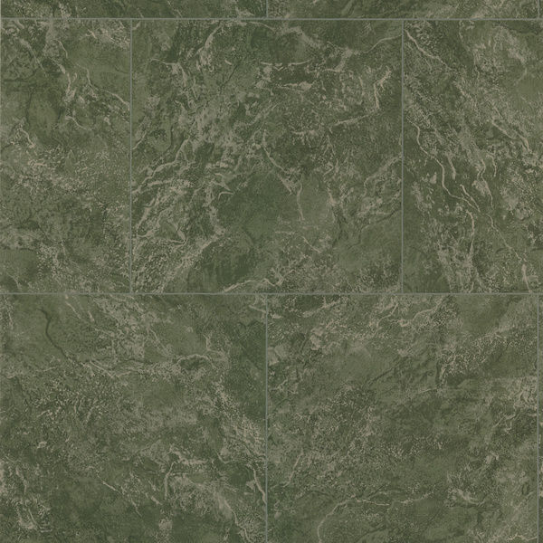 Brewster Dark Green Marble Tile Wallpaper