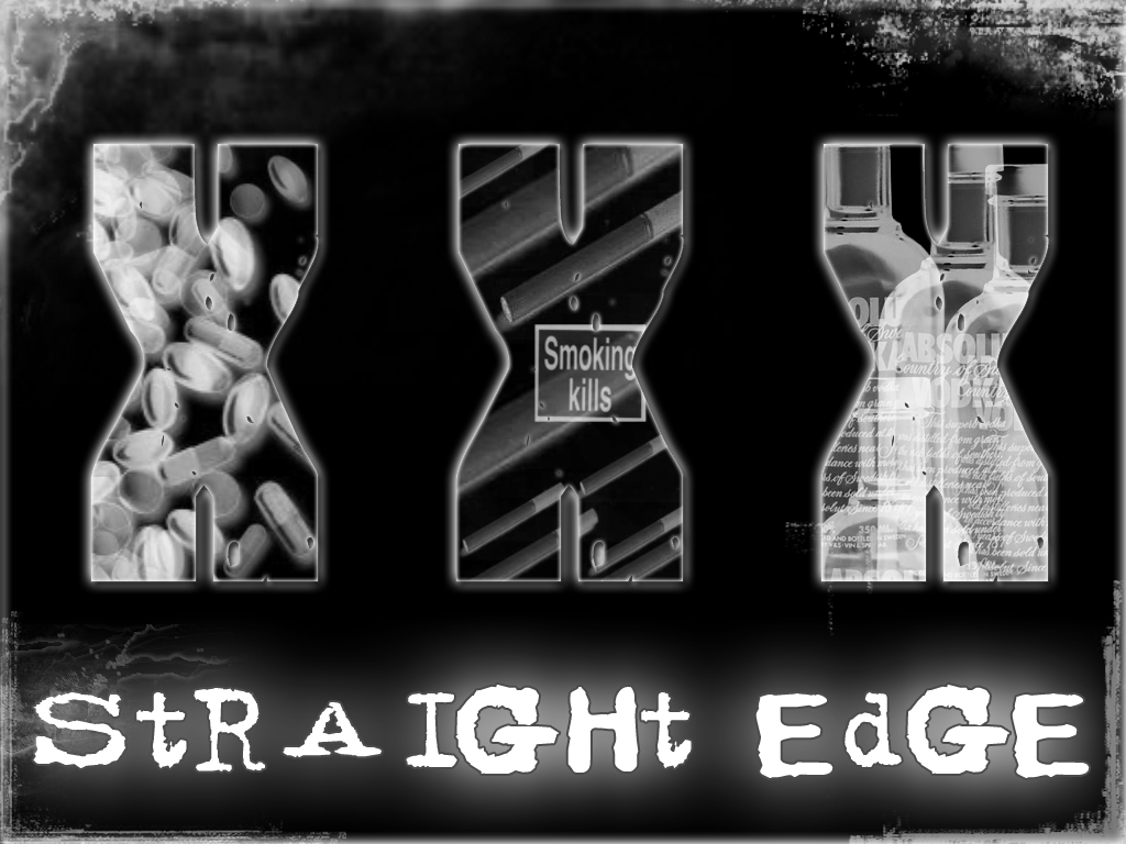 Straight Edge Wallpaper By X Vegan