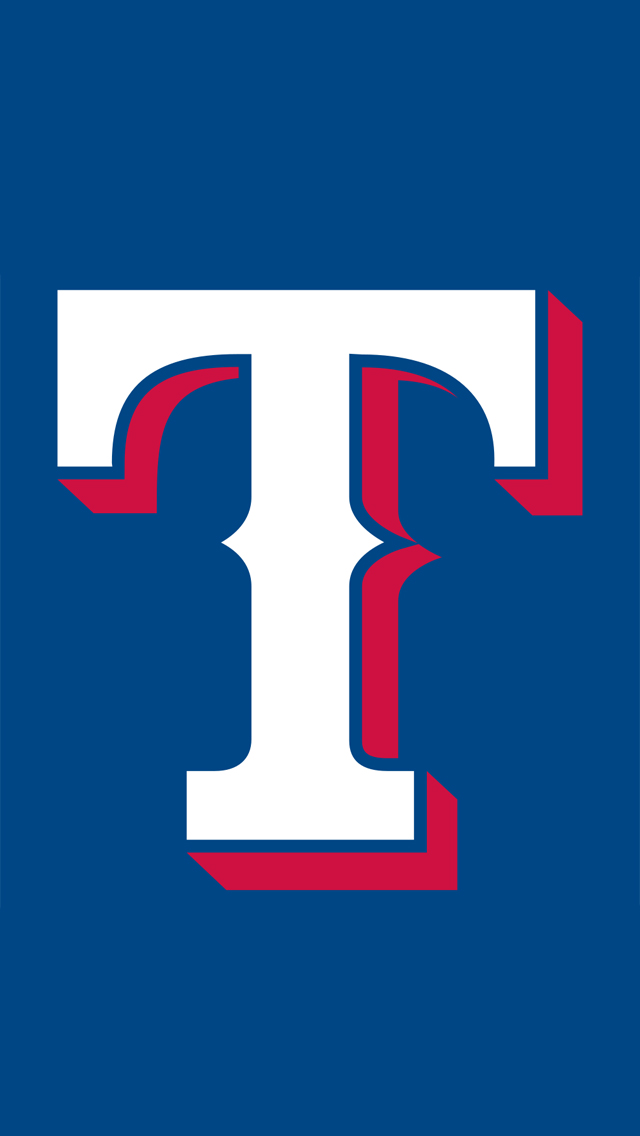 Texas Rangers Logo iPhone Wallpaper