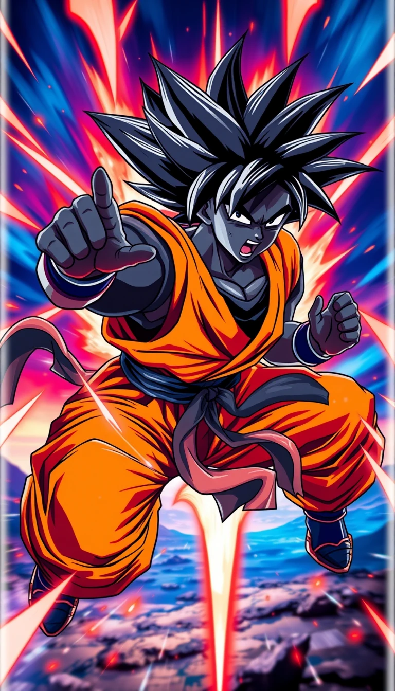 Black Goku Mobile Wallpaper