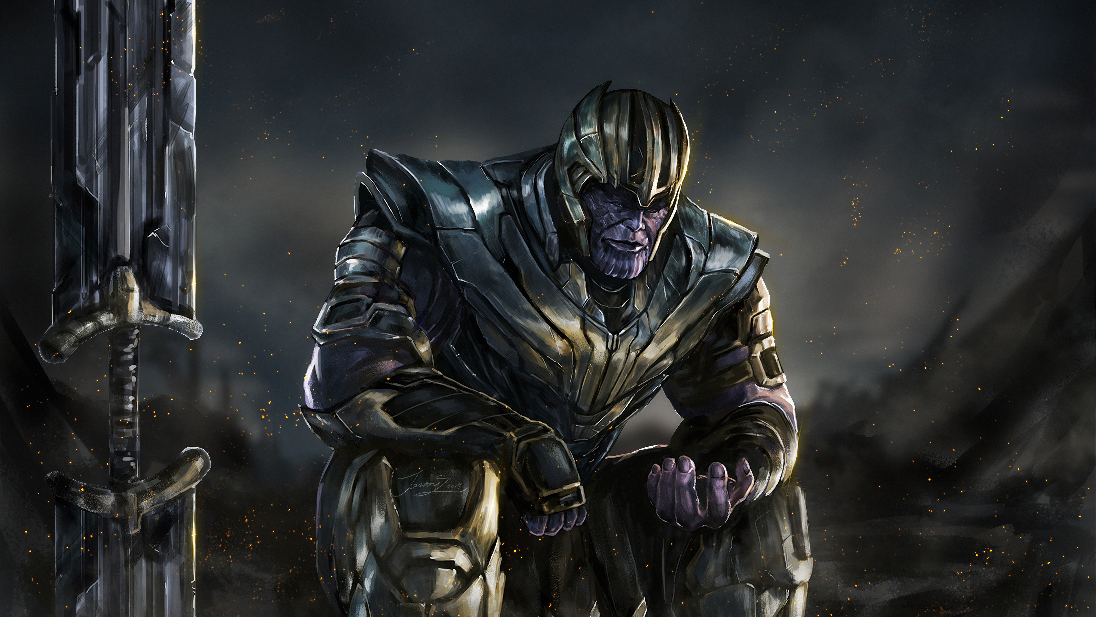 Wallpaper 4k Thanos New Art Artwork