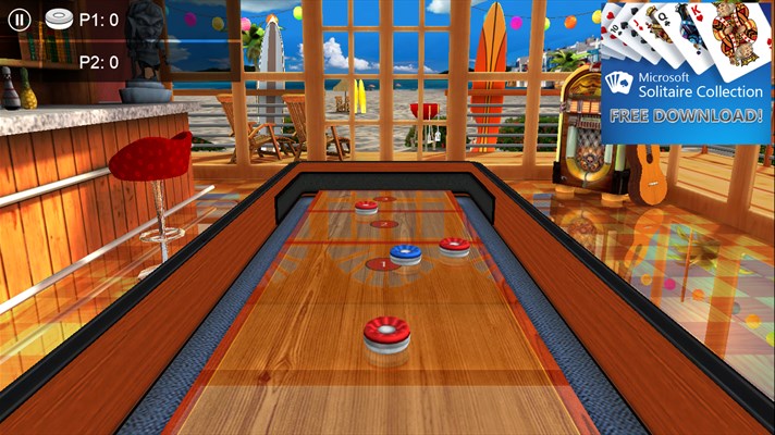 Screenshot Pete With A Friend In Pass And Play Shuffleboard For