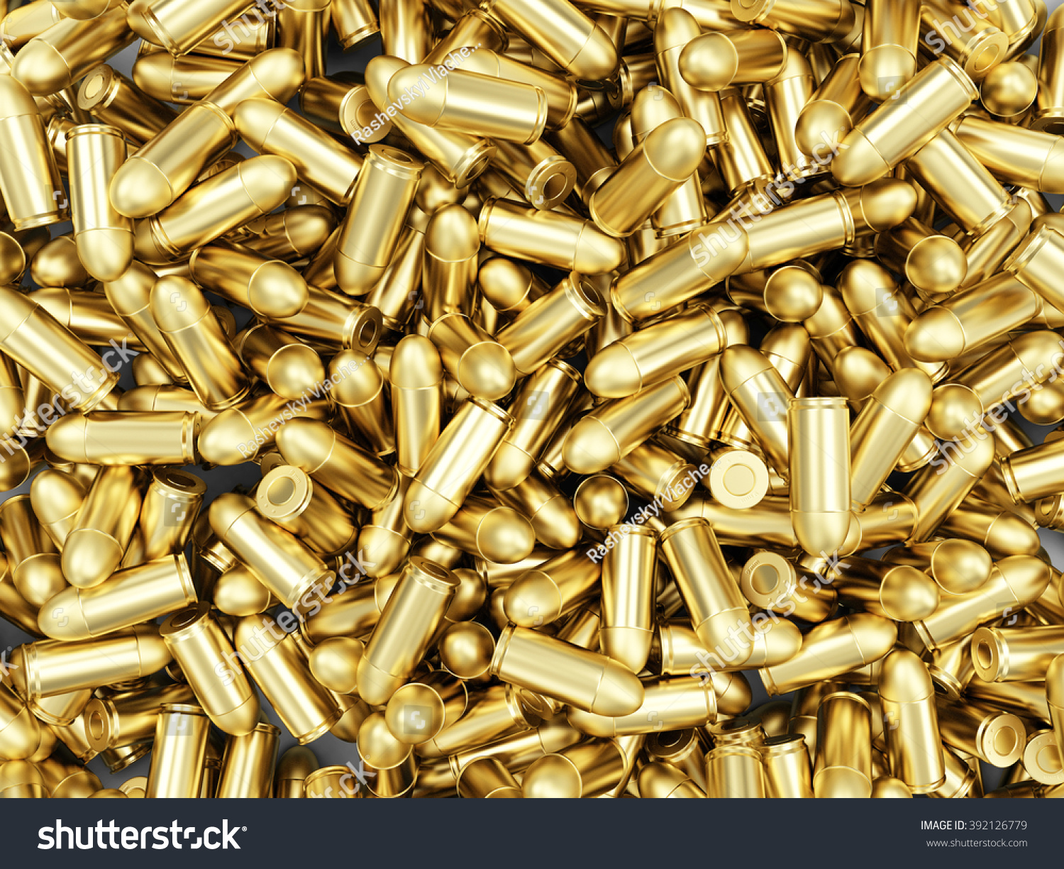 Heap Gun Bullets 9mm Background Military Stock Illustration