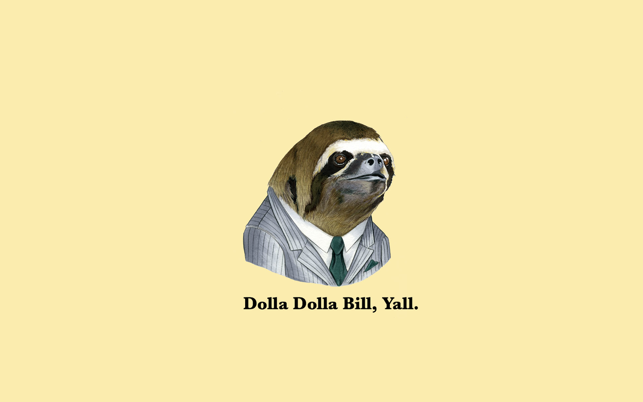 Classless Sloth HD Wallpaper