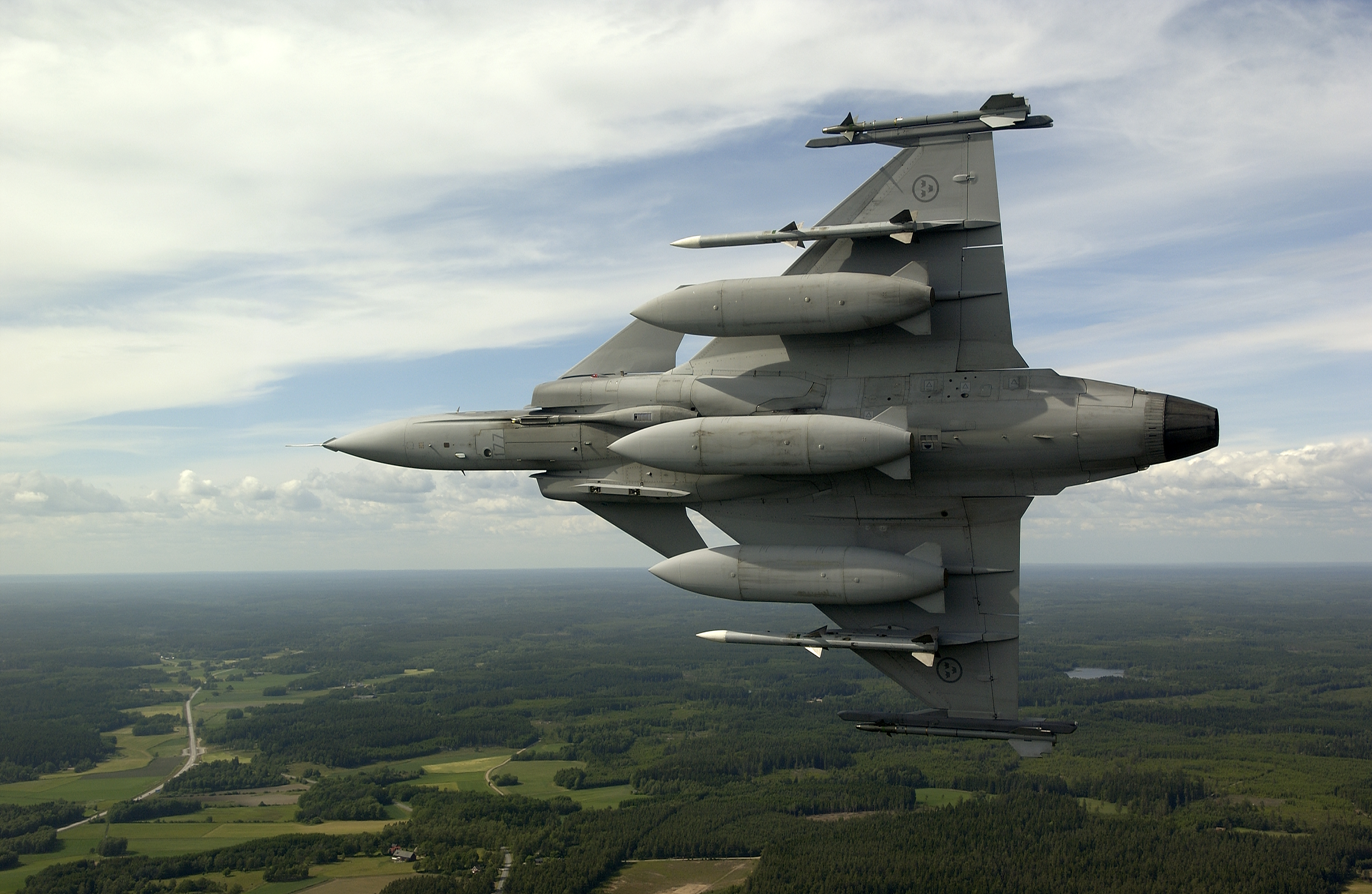 Gripen In Flight HD Wallpaper Background Image