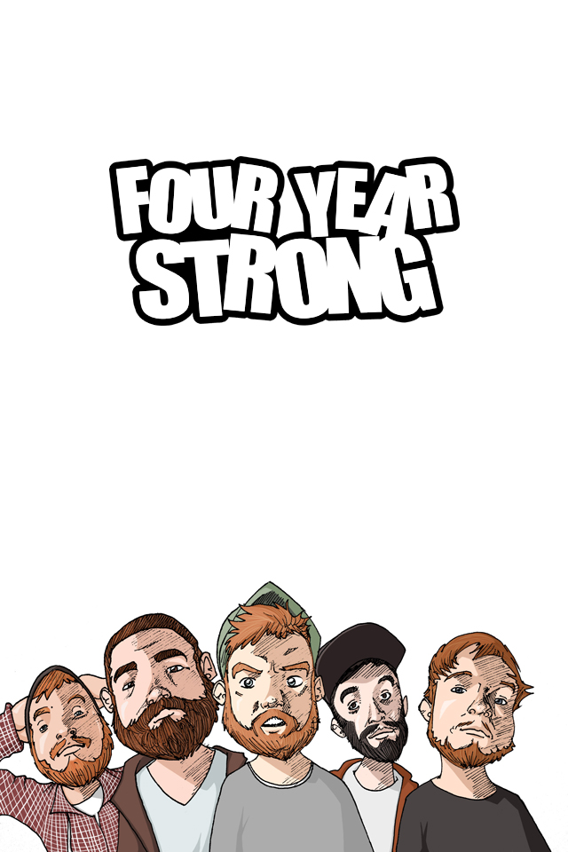 Four Year Strong iPhone Wallpaper