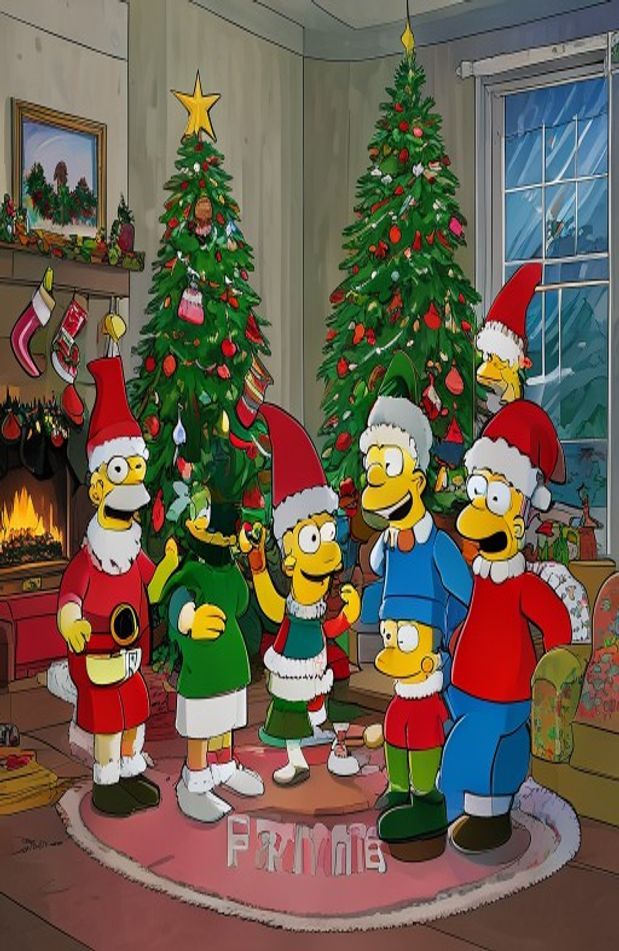 Simpsons Christmas Wallpaper