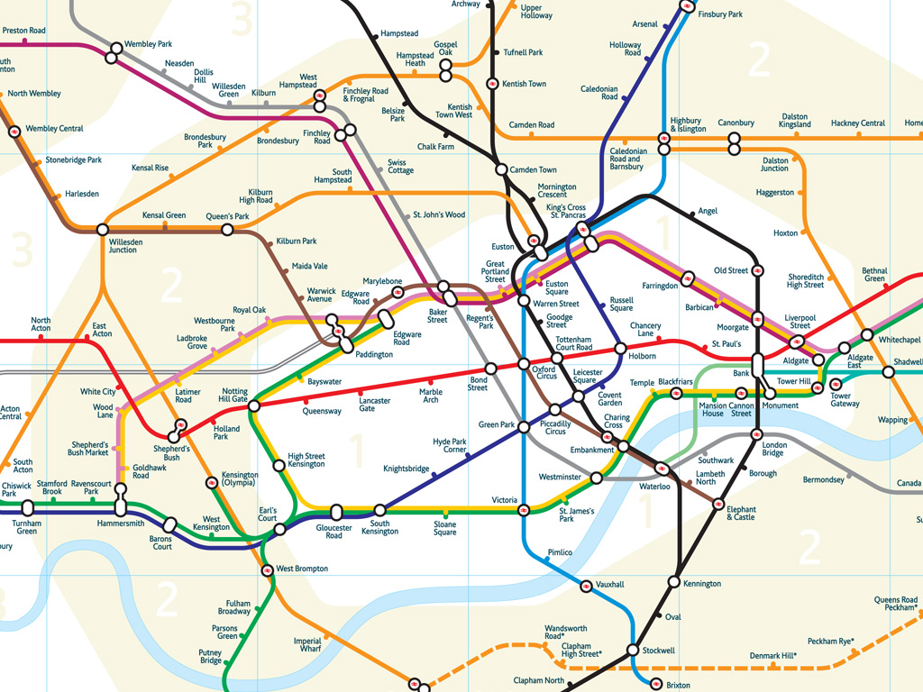 The Redesigned London Tube Map Betametric