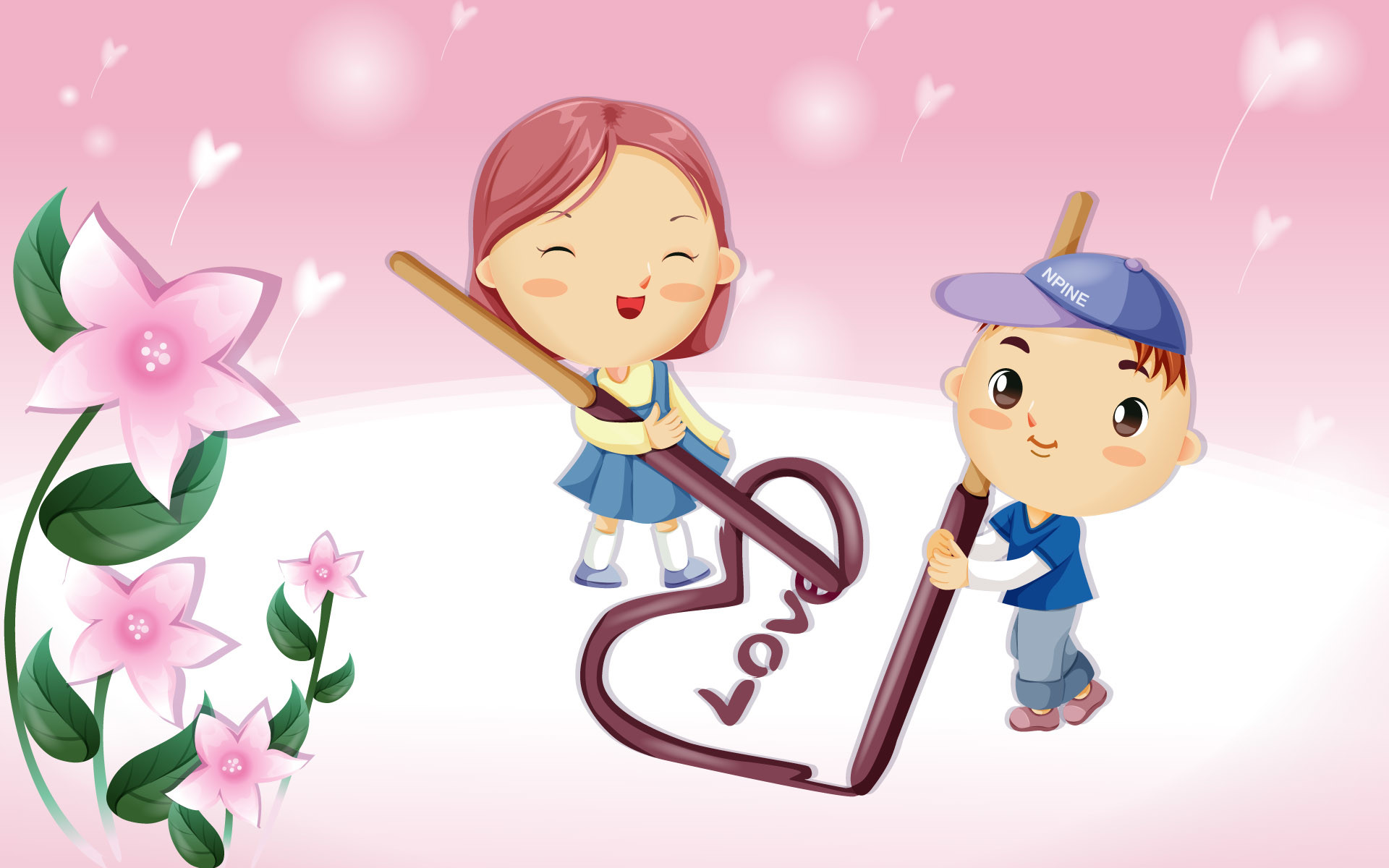 Love Cartoon Wallpaper