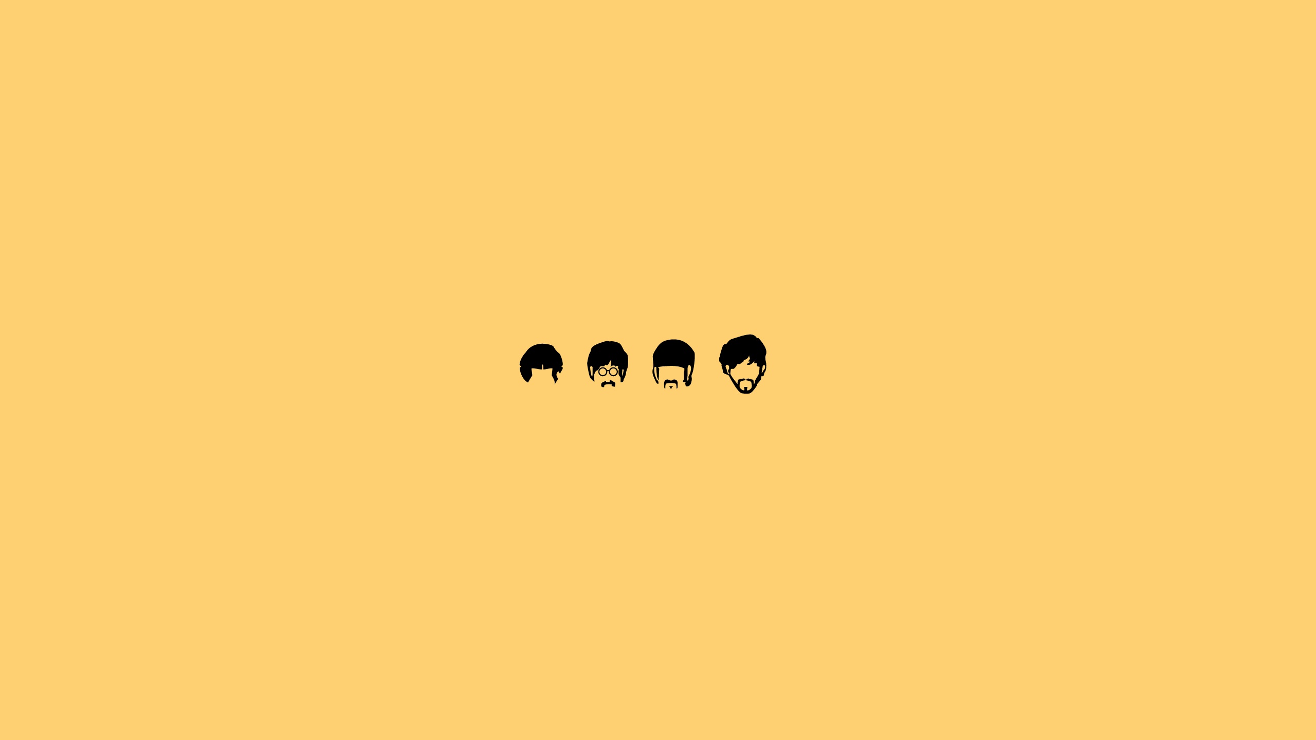 The Beatles Minimalistic Illustration Desktop Pc