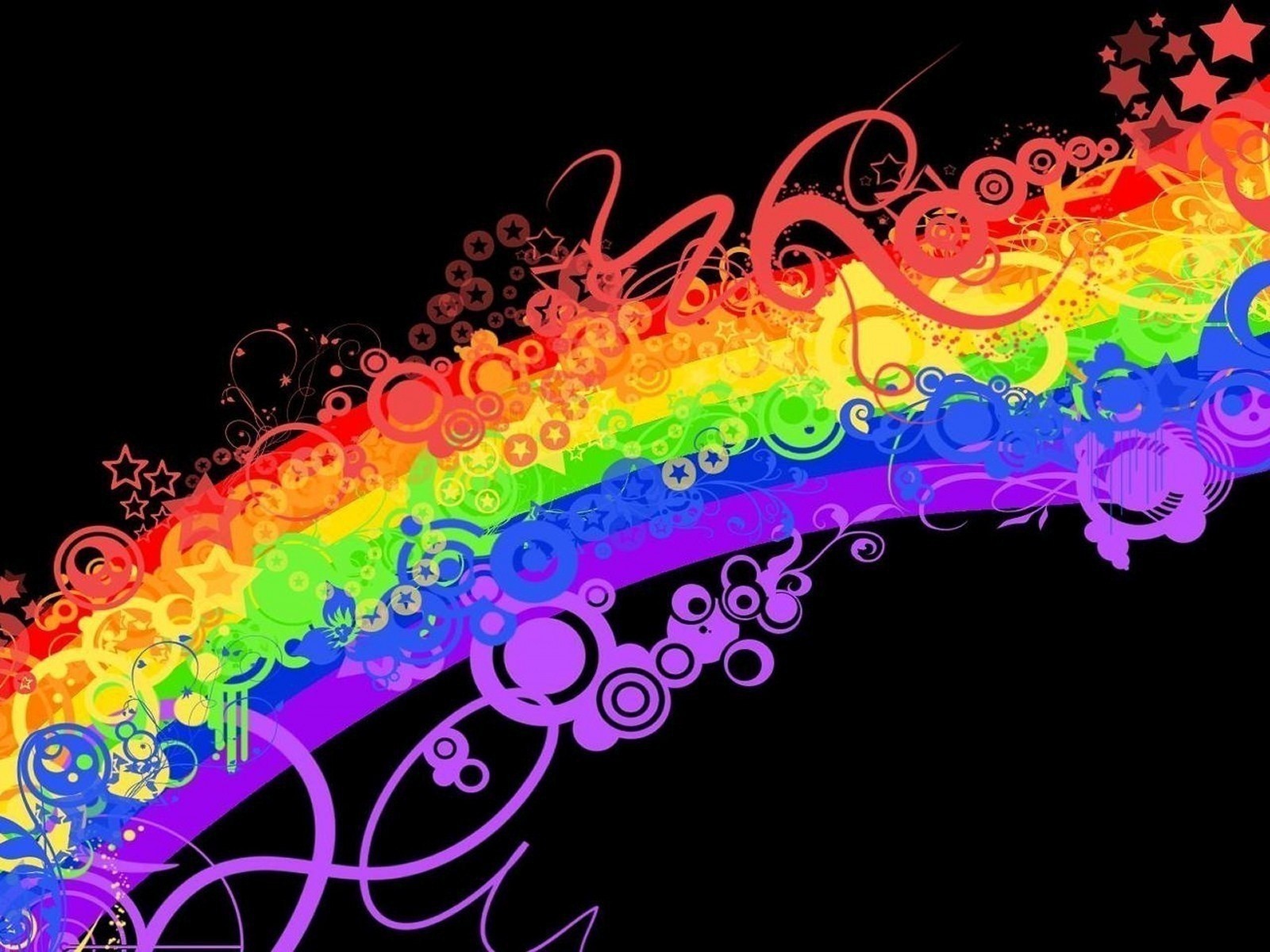 Rainbow Abstract HD Wallpaper