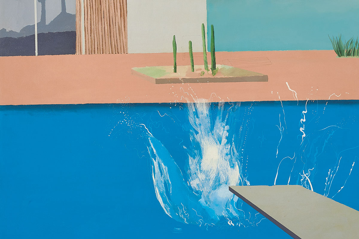 David Hockney S Pool Paintings Keep Making A Splash Artsy