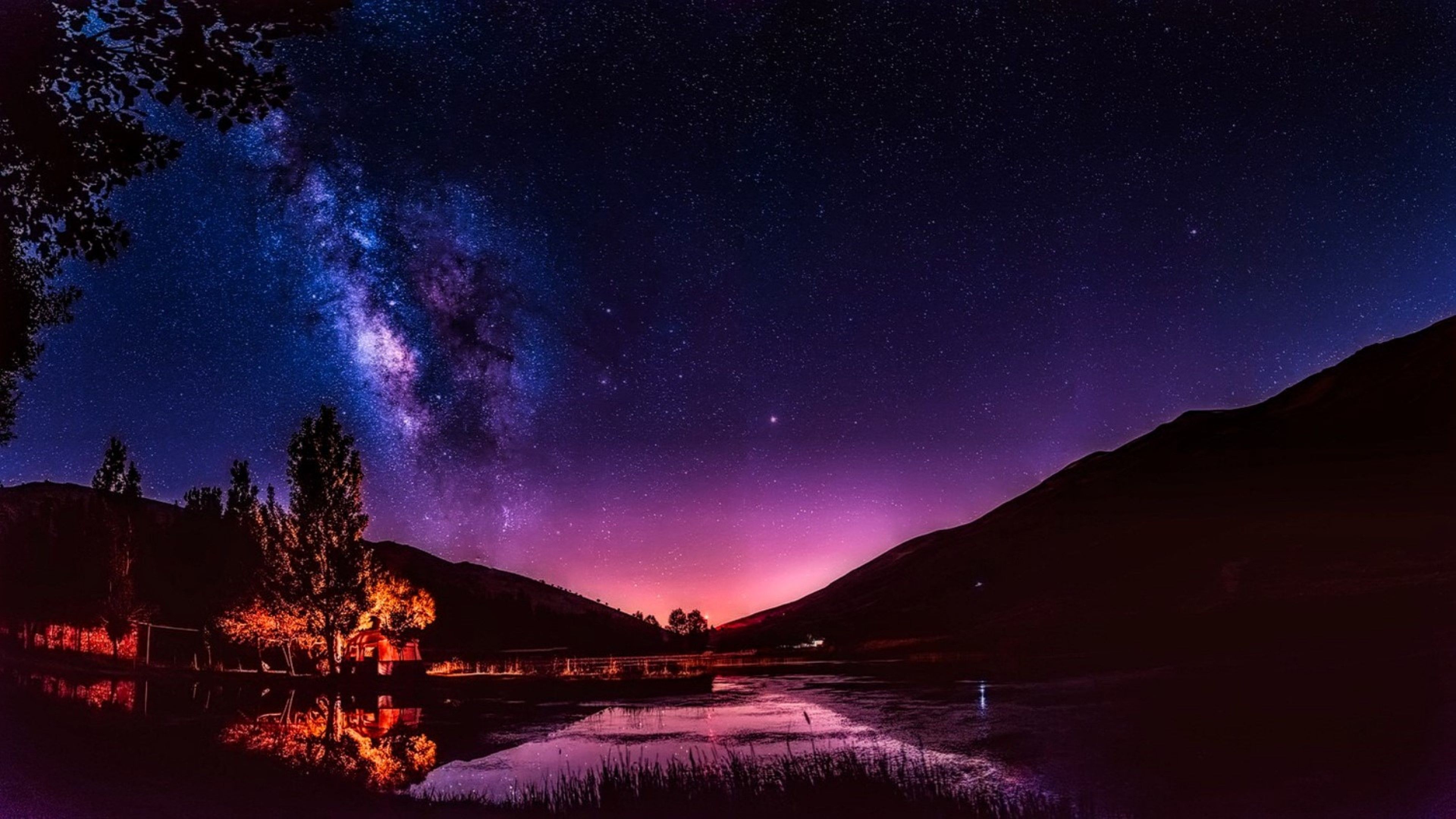 Nature At Night Wallpaper