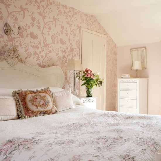 wallpaper bedroom pink 2016   White Brick Wallpaper 550x550