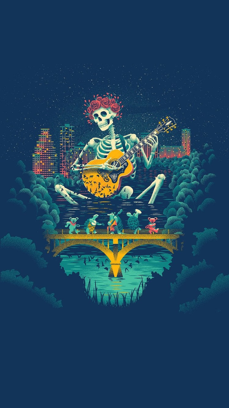 Made An iPhone Wallpaper From The Texas Poster Gratefuldead