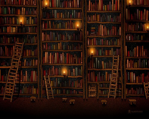 Bookstore Books Library Bookshelf Dark Inspiration