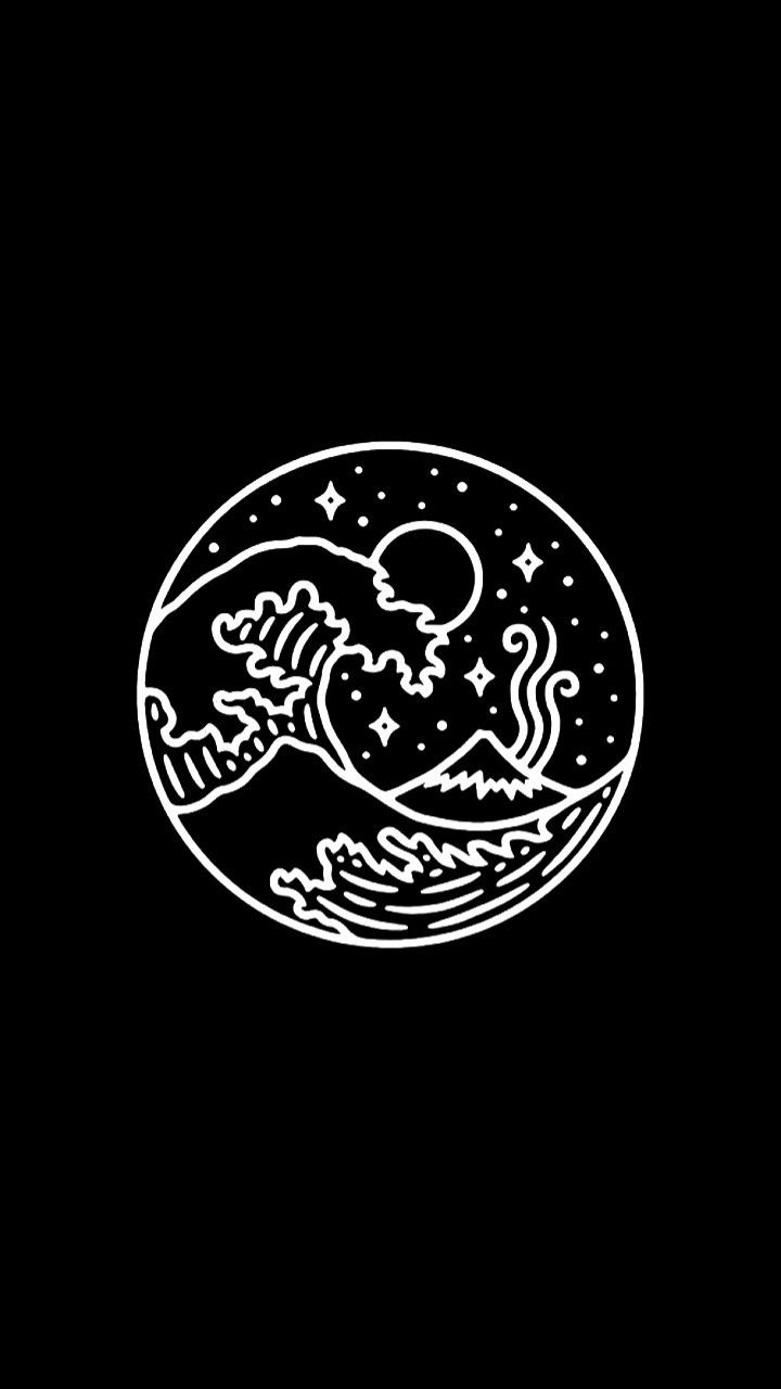 Sea Black Wallpaper