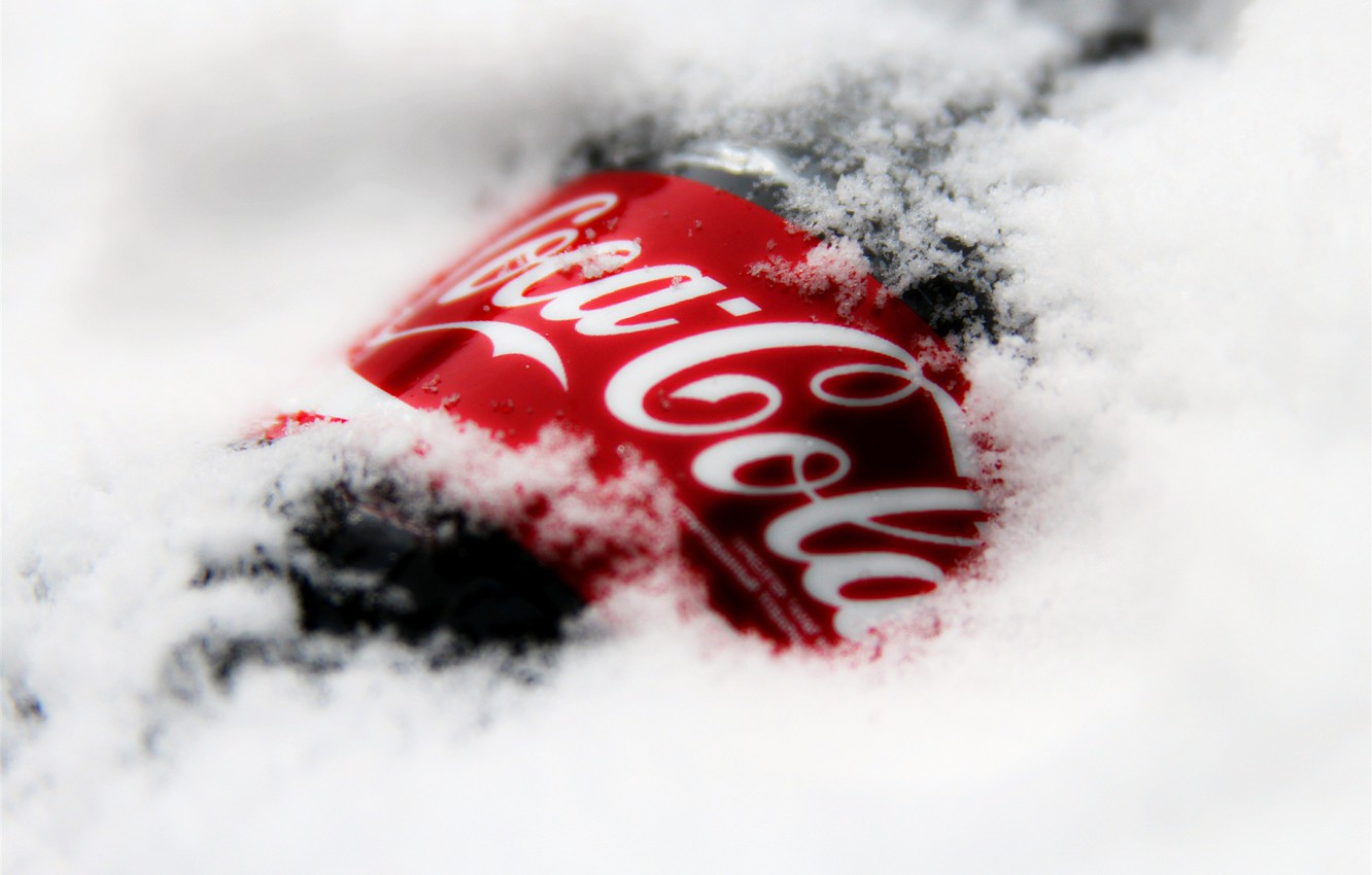 Wallpaper Snow Drink Winter Bottle Brand Coca Cola