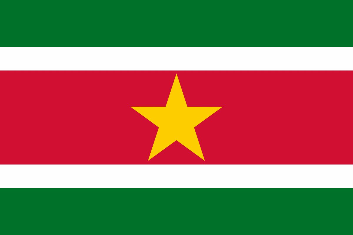 Surinam Flag Bandera Republiek Van Suriname Wallpaper