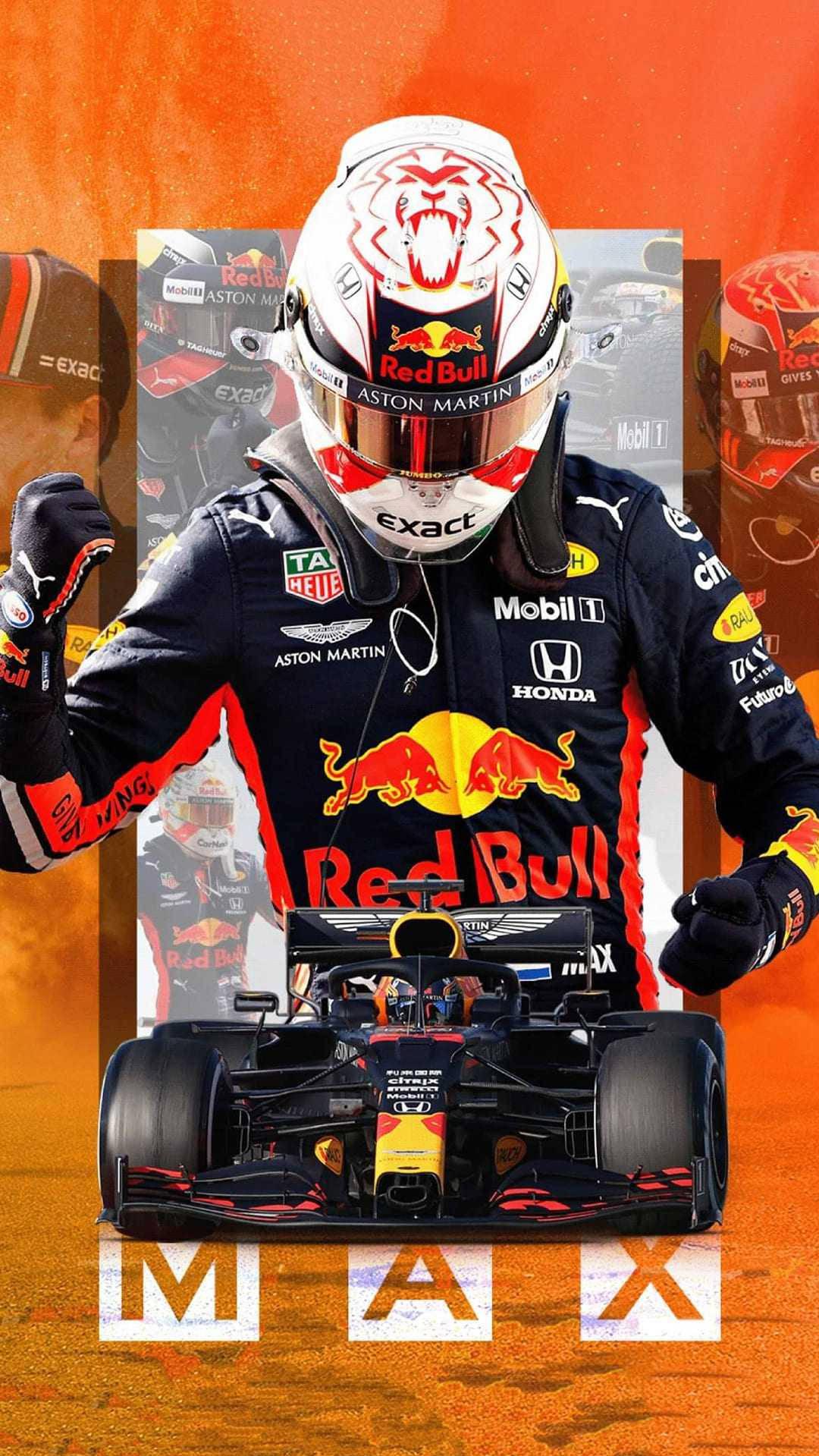 Download Max Verstappen Red Bull F1 Racer Wallpaper
