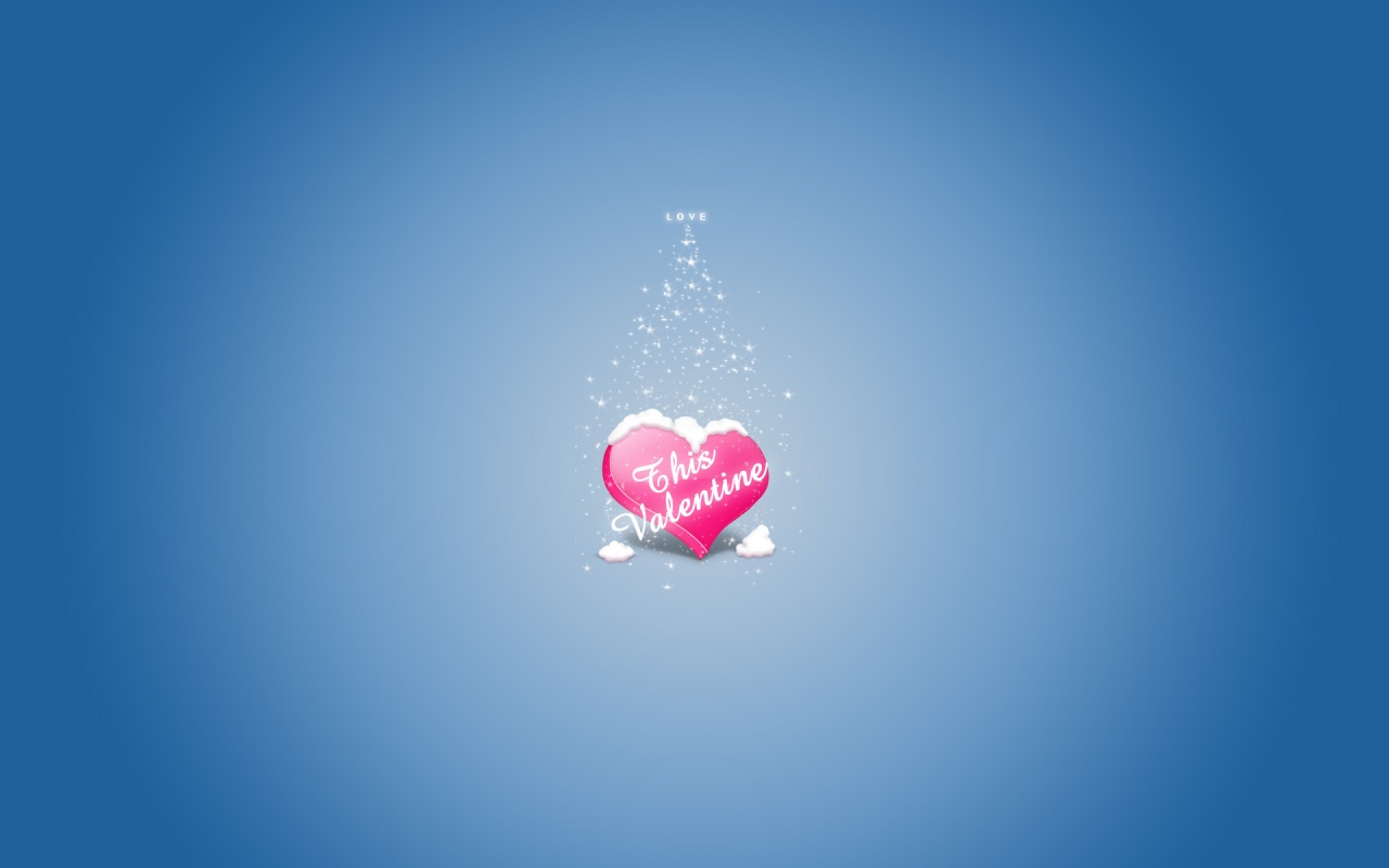 This Valentine Blue Heart Wallpaper