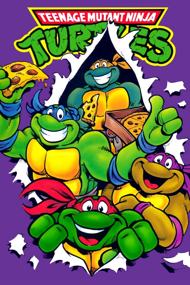 Ninja Turtles Cartoons Background For Your iPhone