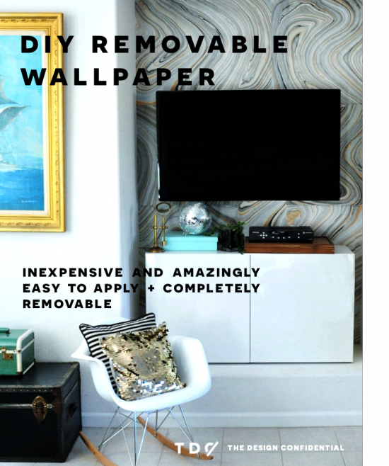 Home Decor How To Make Your Own Removable Wallpaper The Design