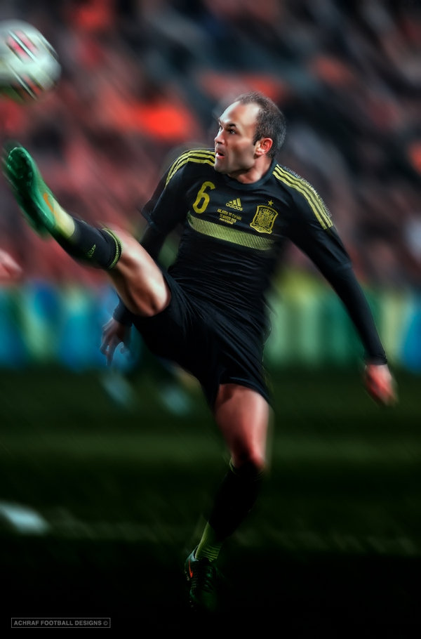 Andres Iniesta By Achrafgfx