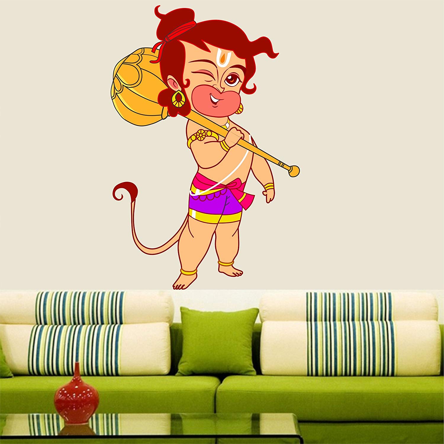 Buy Asmi Collections Wall Stickers Baal Hanuman Online At Low